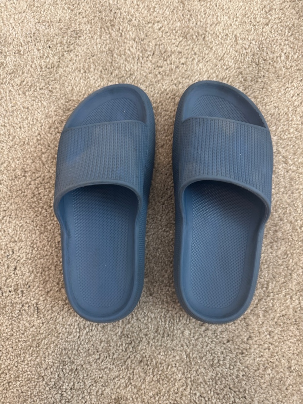 Youth Navy Blue Slide Sandals - Picture 4 of 5